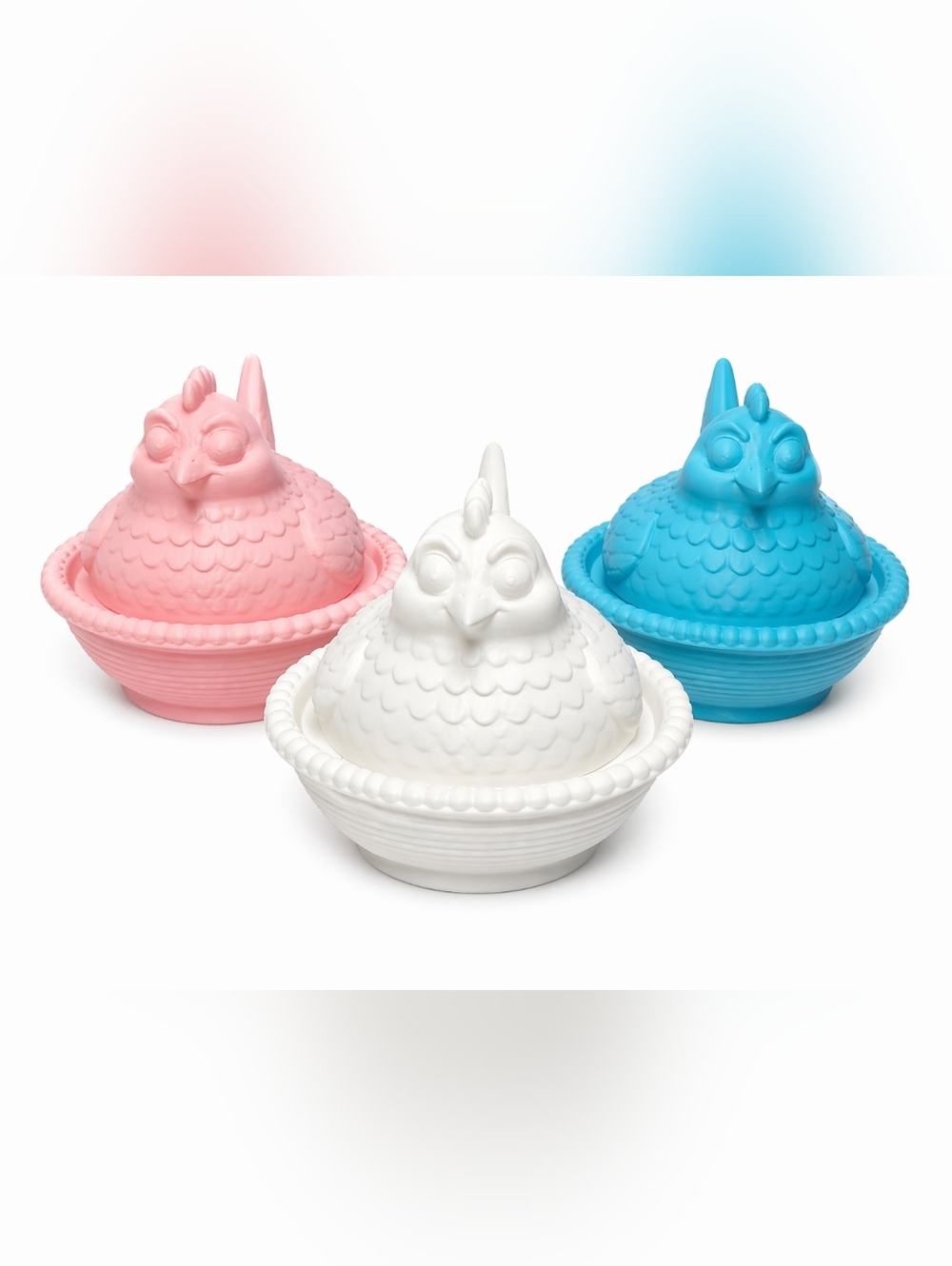 Hen in a Nest Lidded Dish – Chicken Bowl (Choose Your Color)